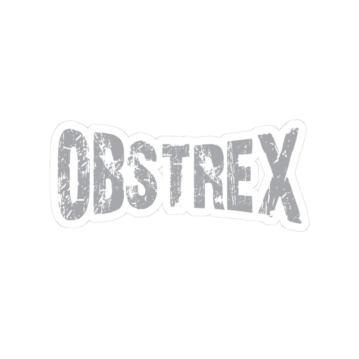 Obstrex Grey Cut Sticker